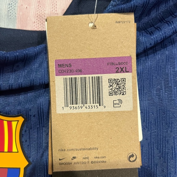 2024/25 Kids FC Barcelona Jersey (XXL KIDS) (FITS M-L) - Picture 4 of 4